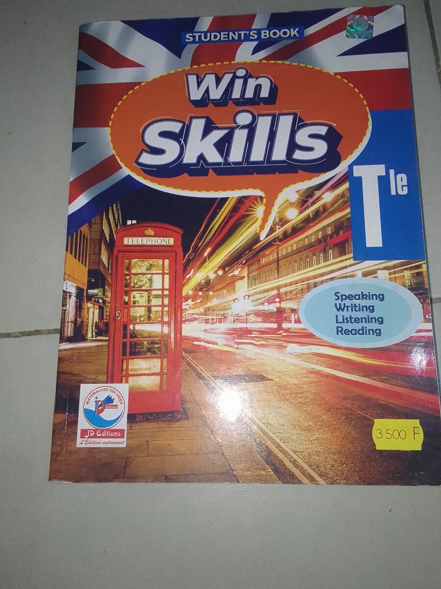 Livre d'anglais étudiant