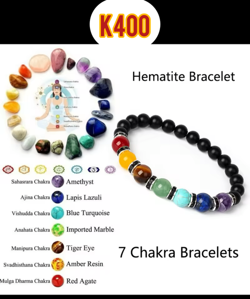 Evil eye/lucky stones bracelets