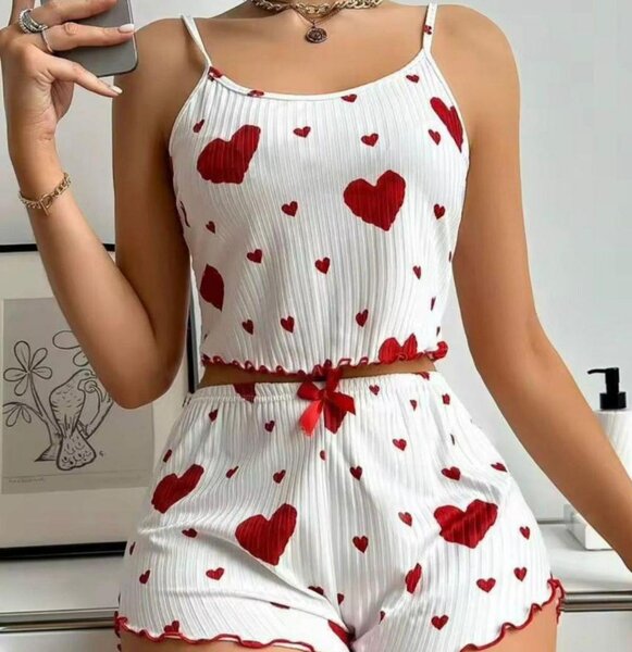 Pyjama shirt  Femme Cœur