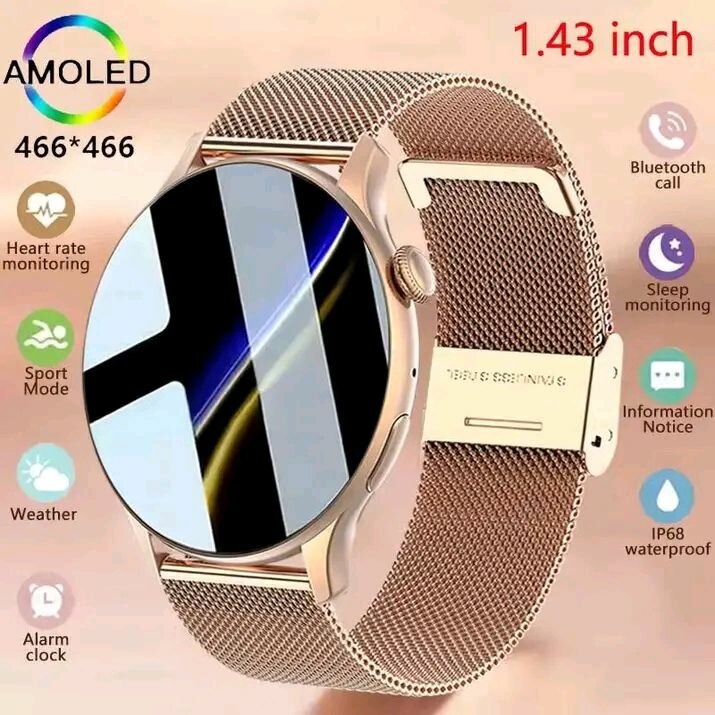 Montre connectée AMOLED 1.43"