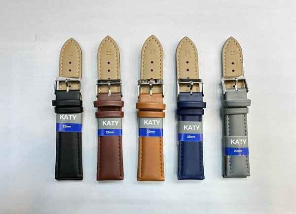 Katy Plain Leather Watch Strap 22mm
