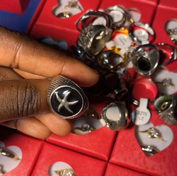 Bague Homme Tendance Acier