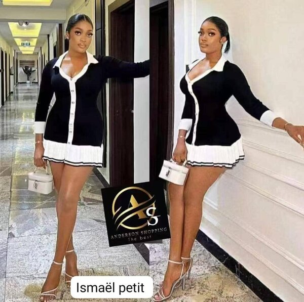 Robe élégante bicolore