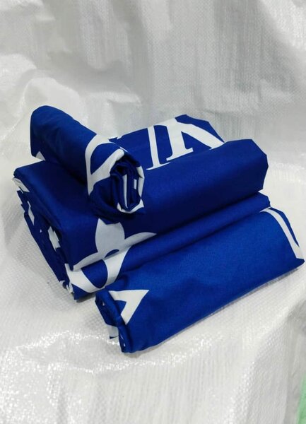 100% cotton sheets with print. Double size 