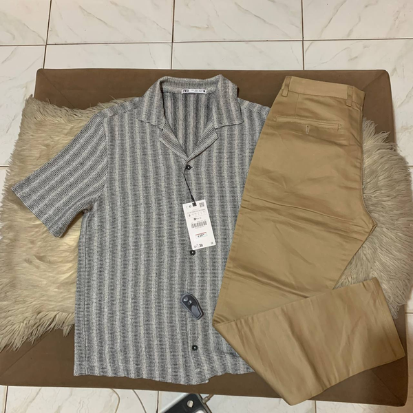 Shirt, Khaki trousers