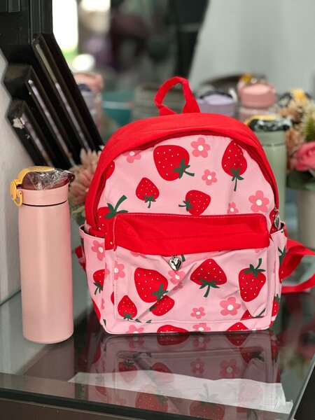 Sac à dos enfant fraise