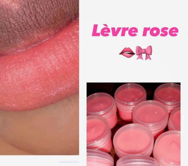 Baume à lèvres rose hydratant