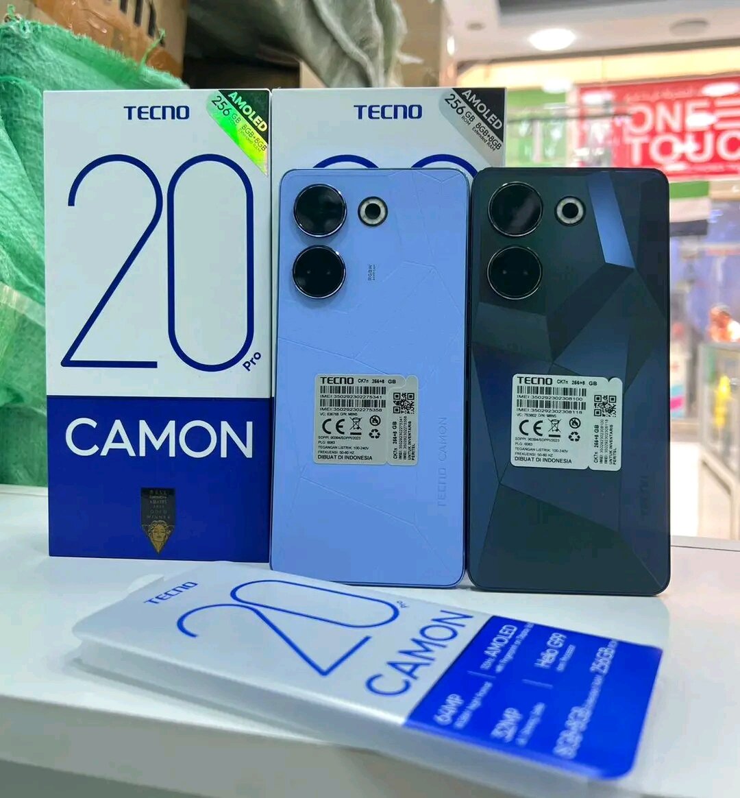 TECNO CAMON 20 PRO 256GB 16GB RAM PREMIÈRE COPIE CONFORME