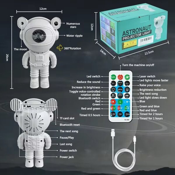 Lampe Astronaut Projection LED