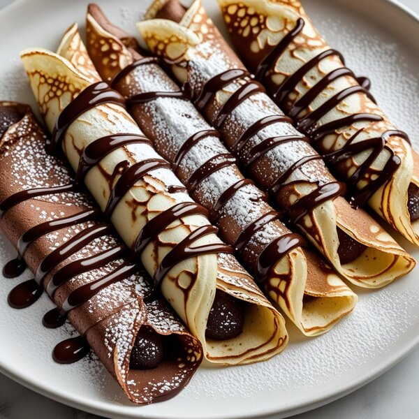 Crêpes délicieux au nutella