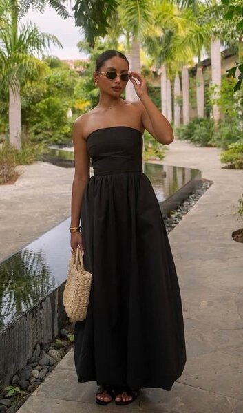 Robe longue bustier élégante