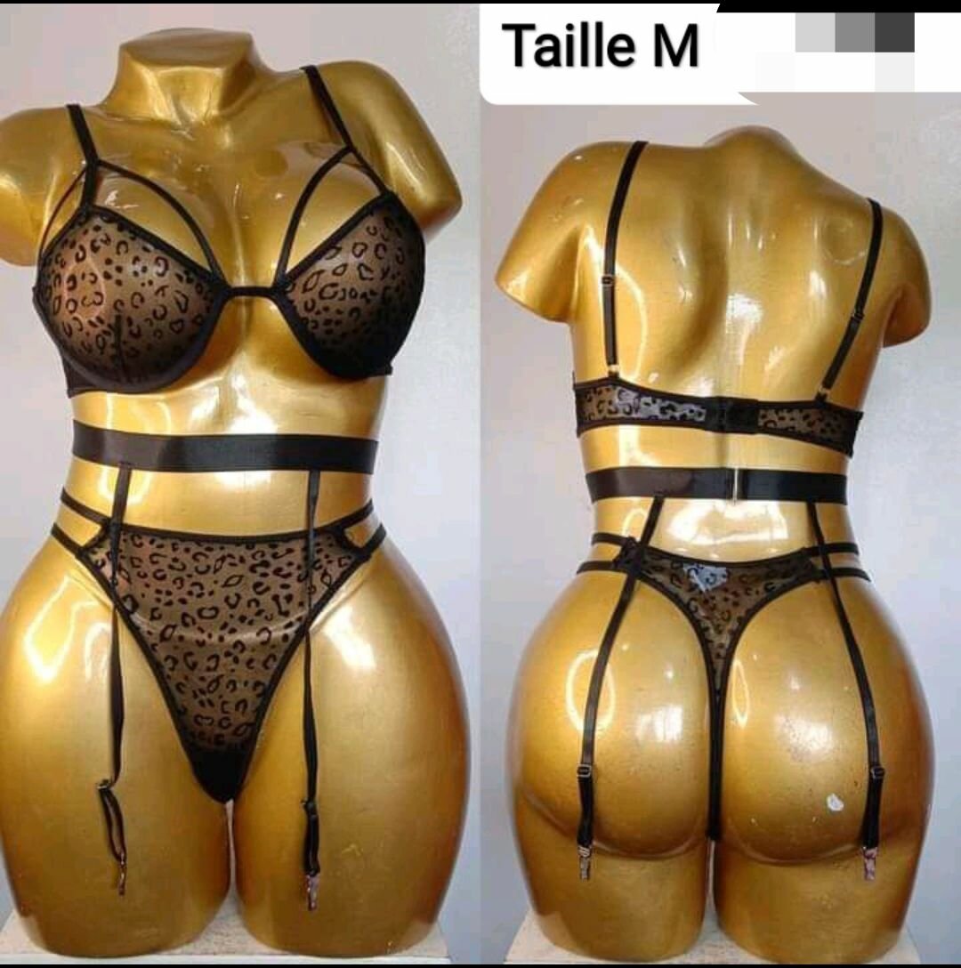 Ensemble lingerie léopard