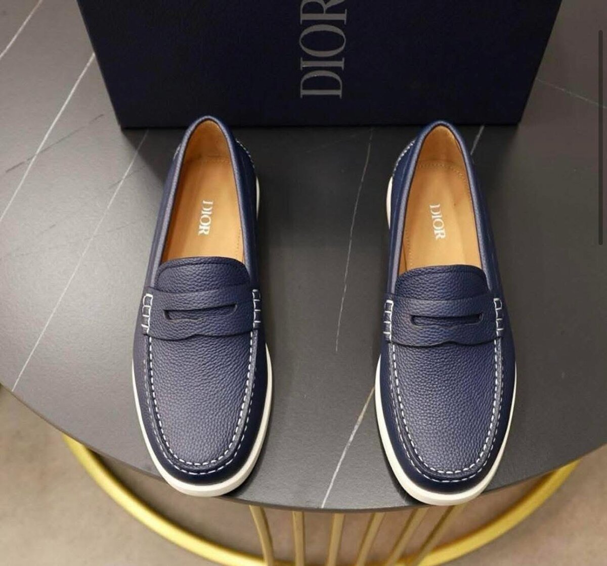 Mocassins en cuir Dior Homme