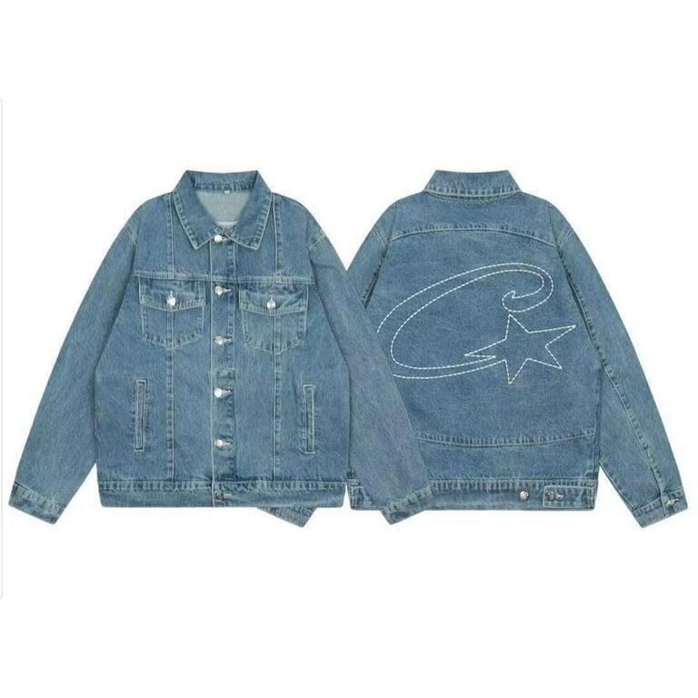 Veste en jean avec étoile brodée