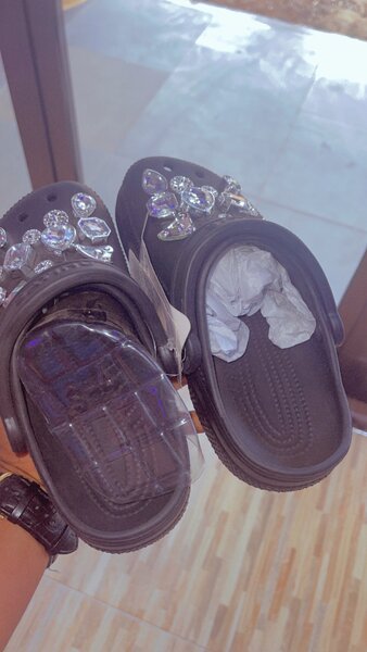 Glitter crocs