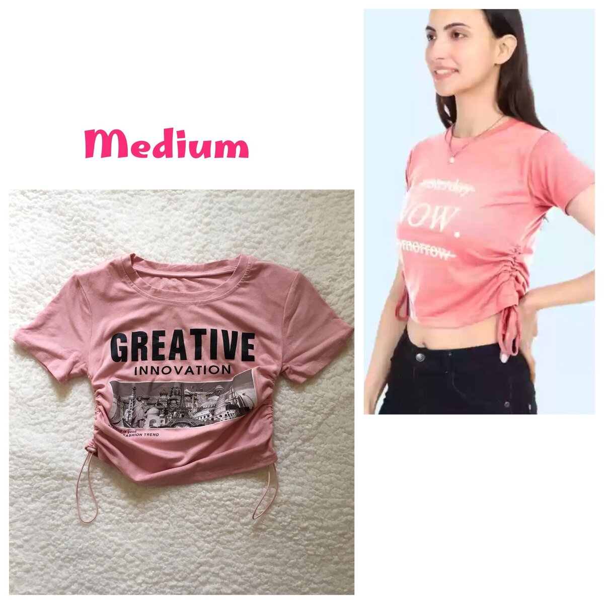 Salaula crop tops and tops