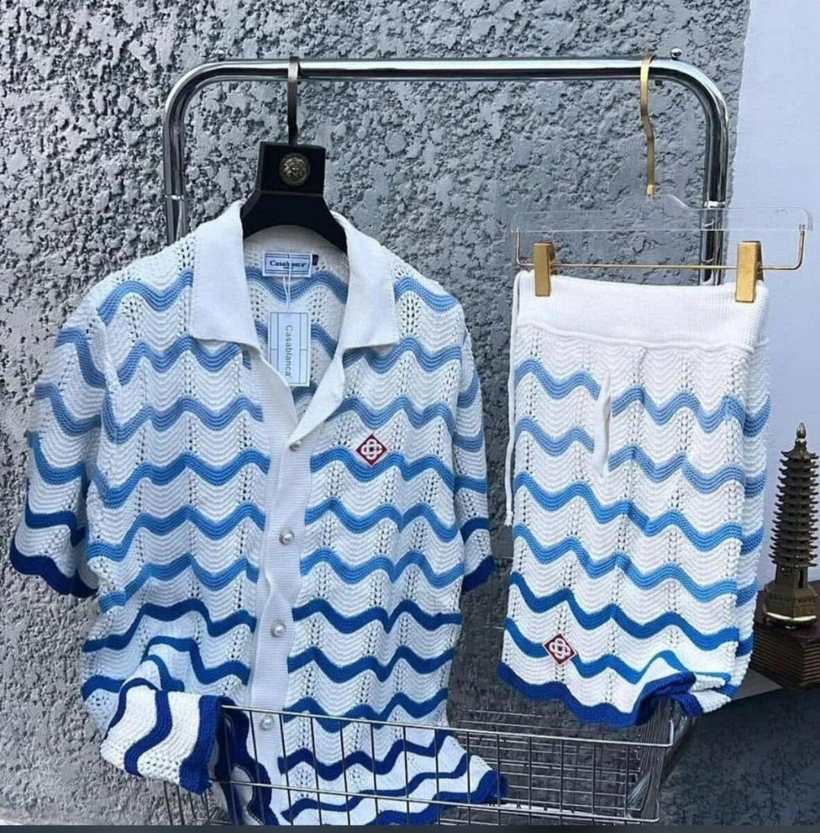 Tenue d'été en maille ondulée