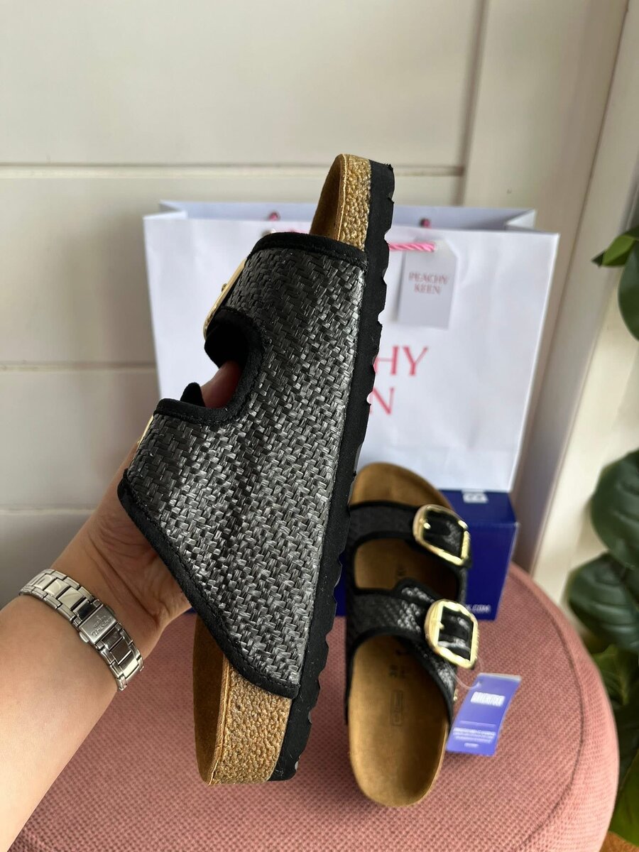 Sandales confort cuir noir