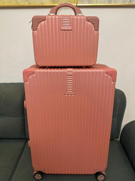 Stylish Rose Gold Luggage Set