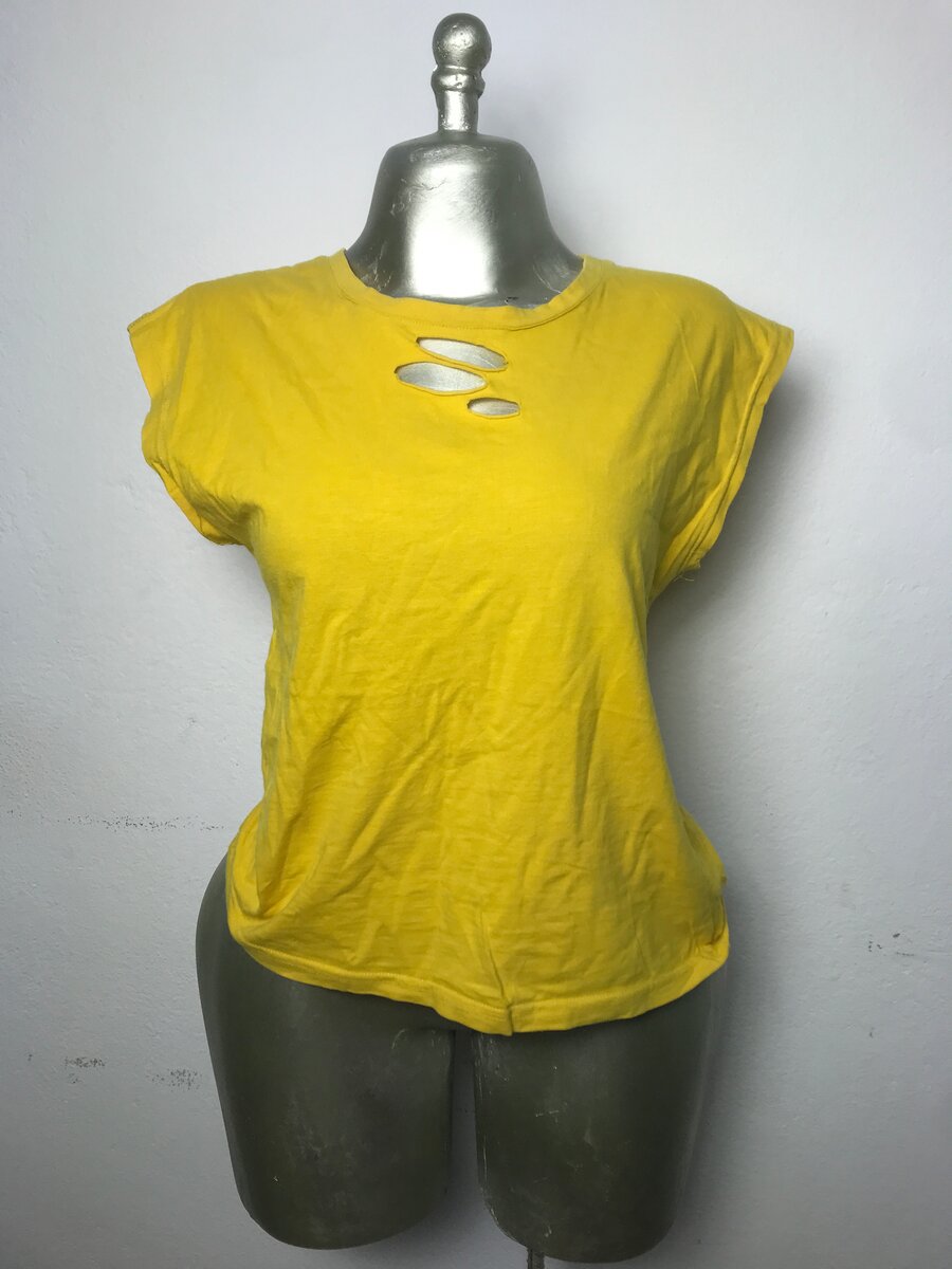T-shirt jaune décontractée