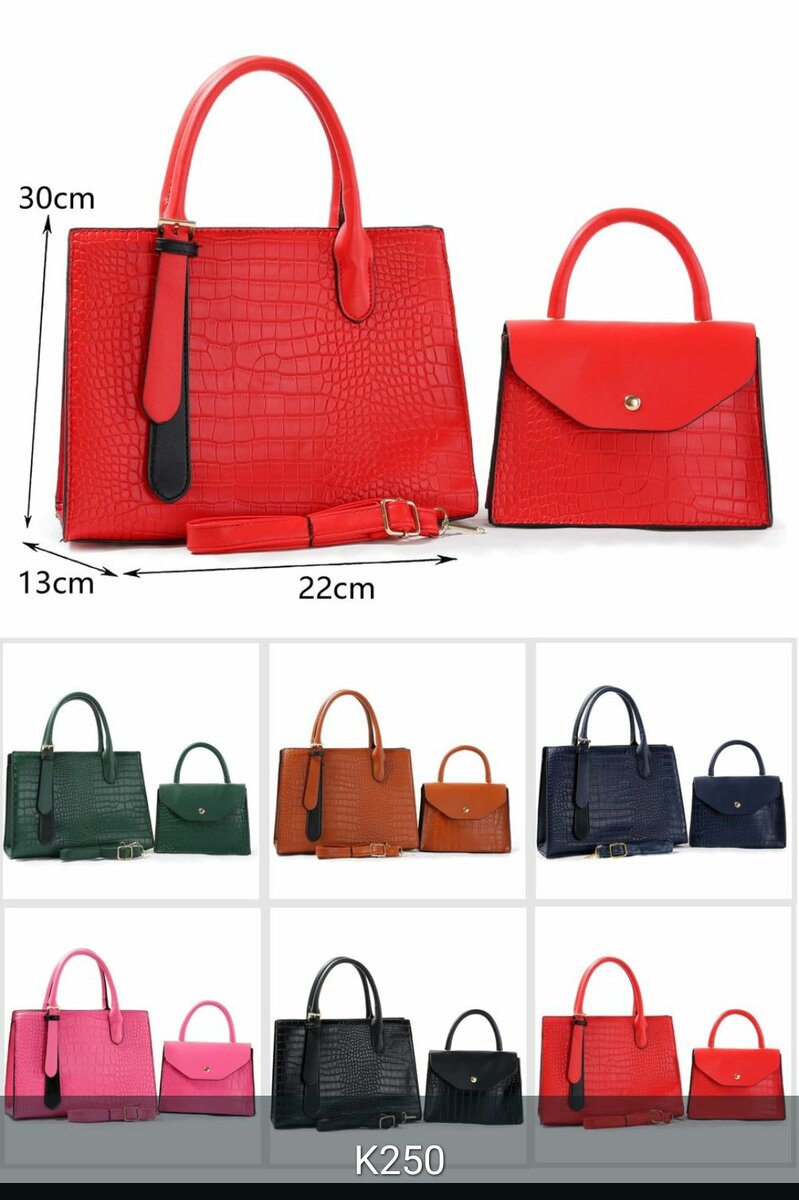 2piece hand bags