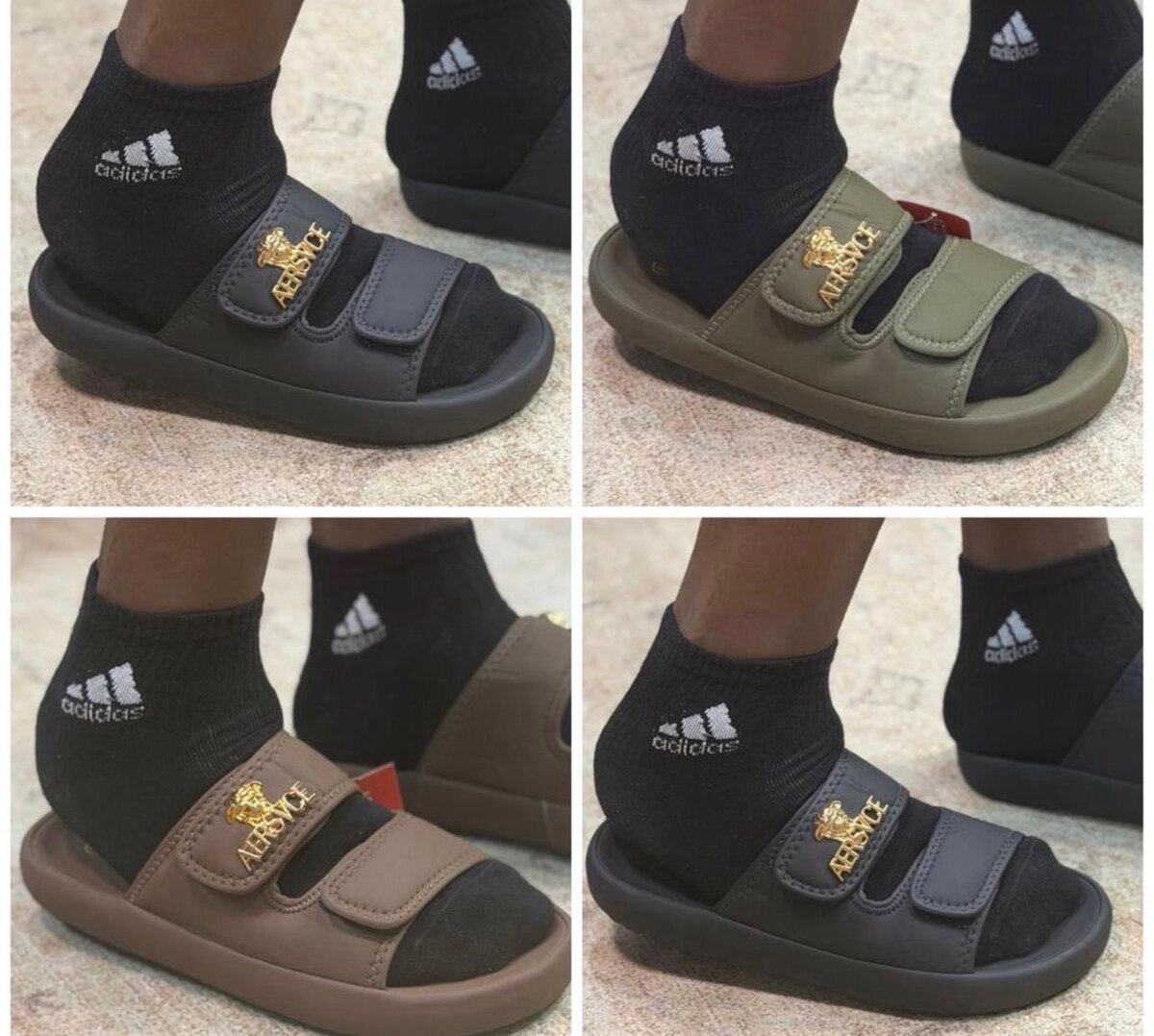 Sandales en cuir pour homme