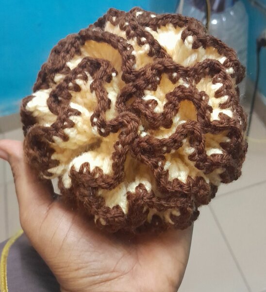 Éponge de bain crochet