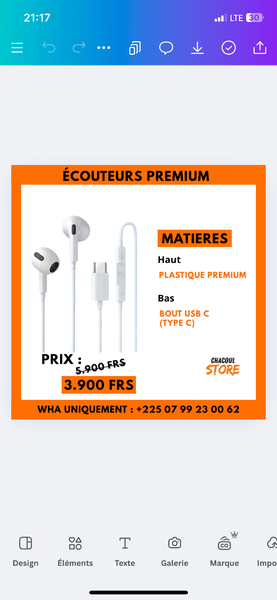 Écouteurs Baseus Encok C17 USB-C