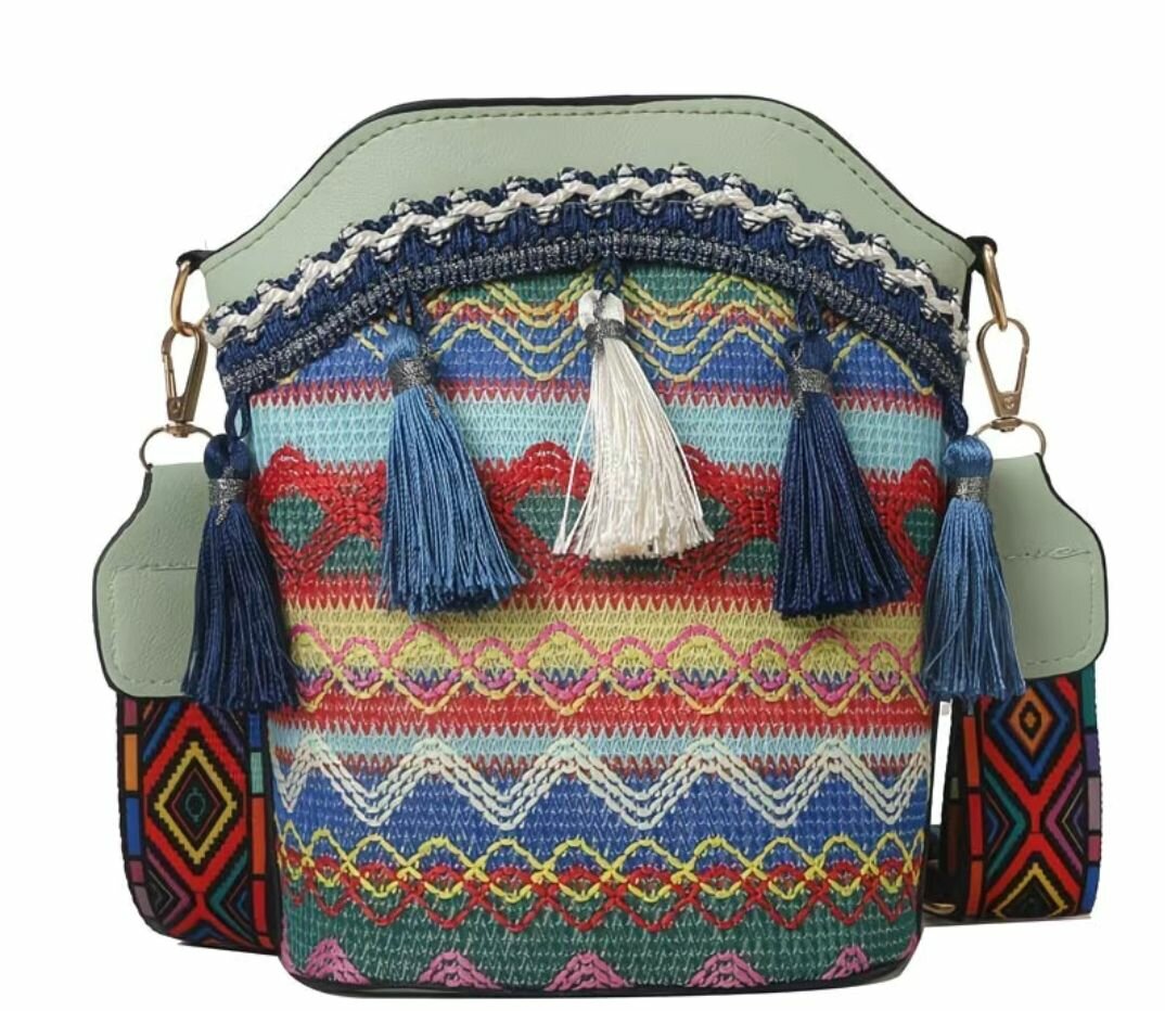 Sac bohème en tissu brodé