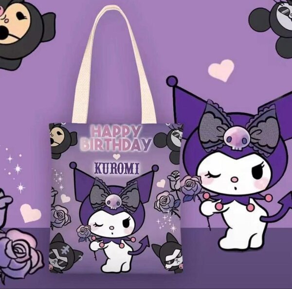 Sac en tissu Kuromi mignon