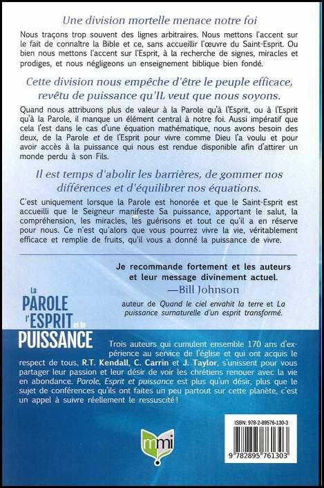 La Parole, l'Esprit et Puissance