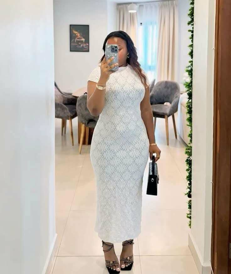 Robe longue élégante blanche