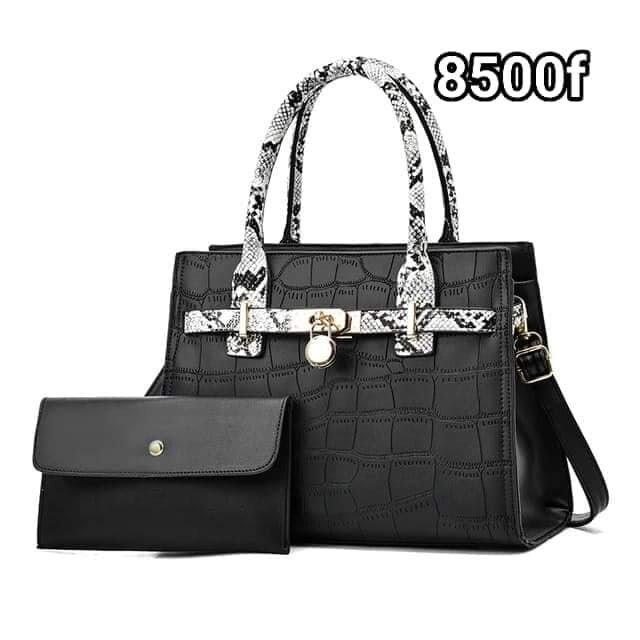 ensemble sac et portefeuille noir