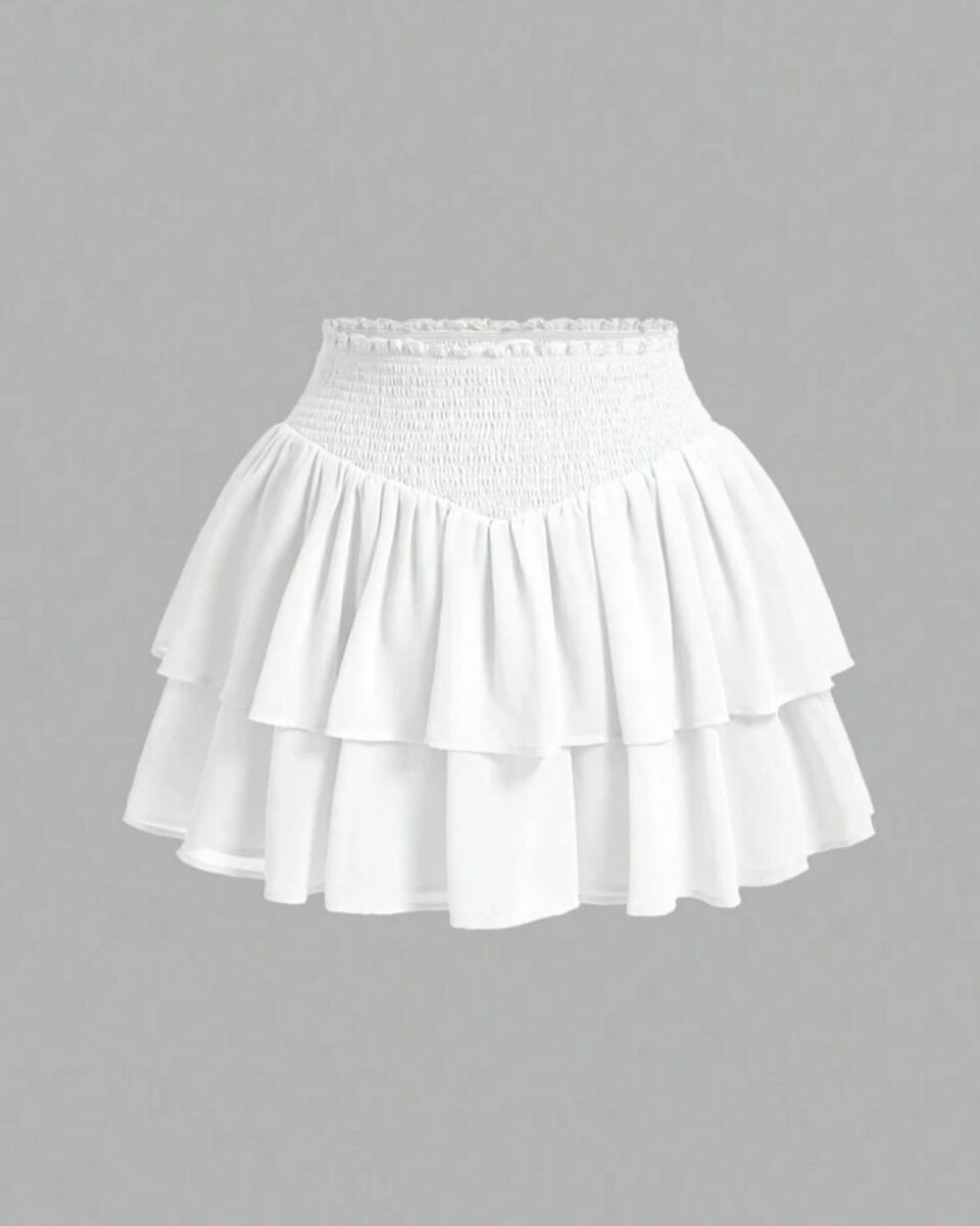 Jupe Blanche Plissée
