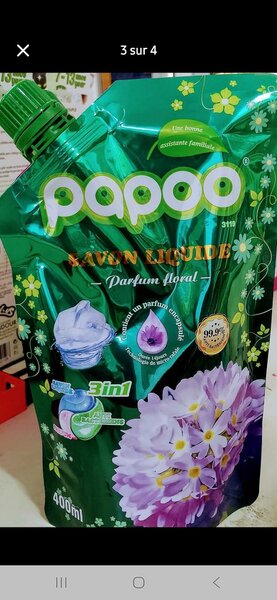 Papoo Détergent Liquide 3-en-1