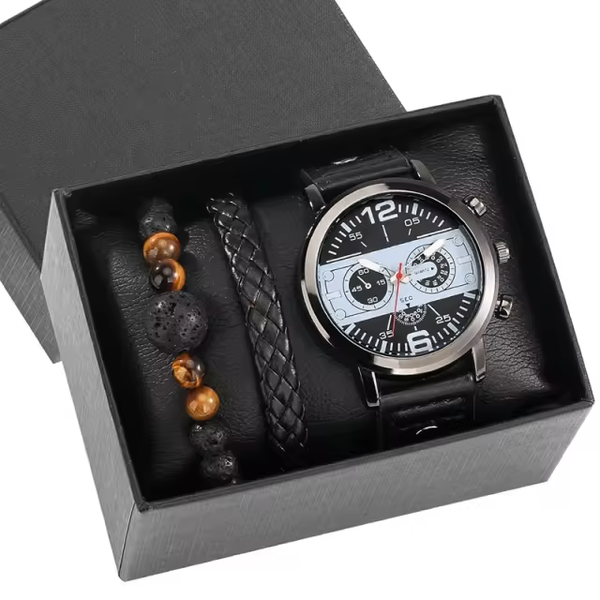 Montre ensemble bracelet homme