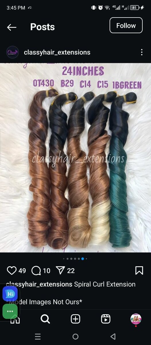 French curls extensions