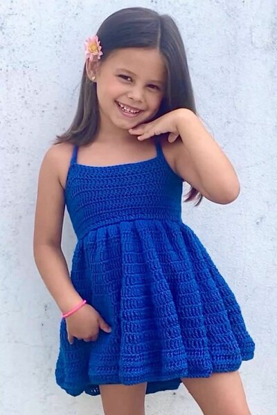 Robe en tricot pour filles