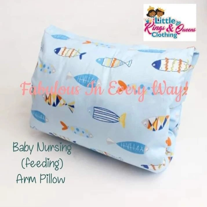 Light blue baby feeding pillow