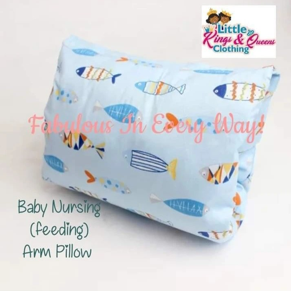 Light blue baby feeding pillow