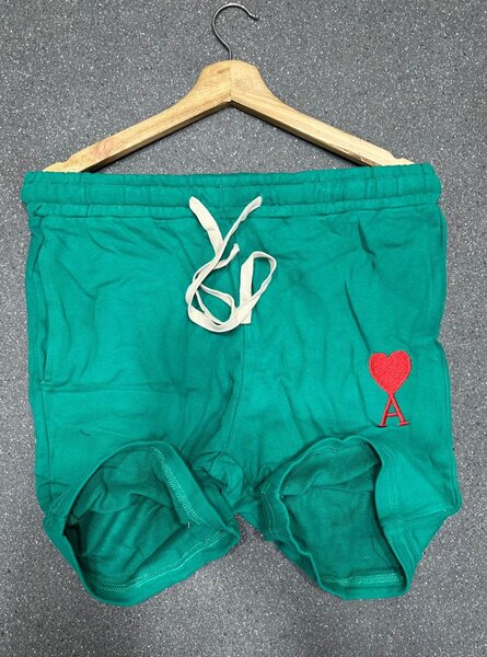 Shorts en coton vert