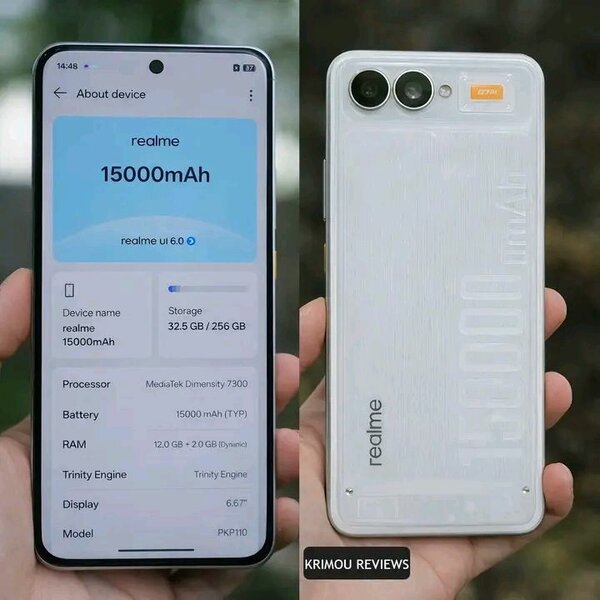 realme 15000mAh Power Bank Smartphone