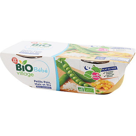 Purée Bio Bébé Petits Pois