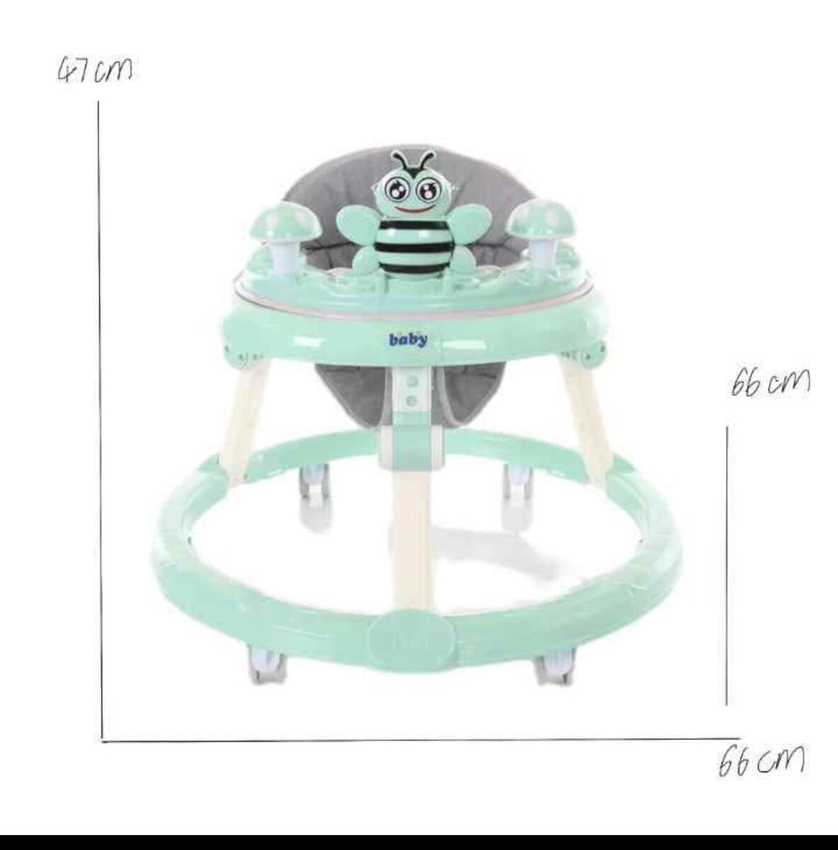 Trotteur Bébé Réglable et Confortable