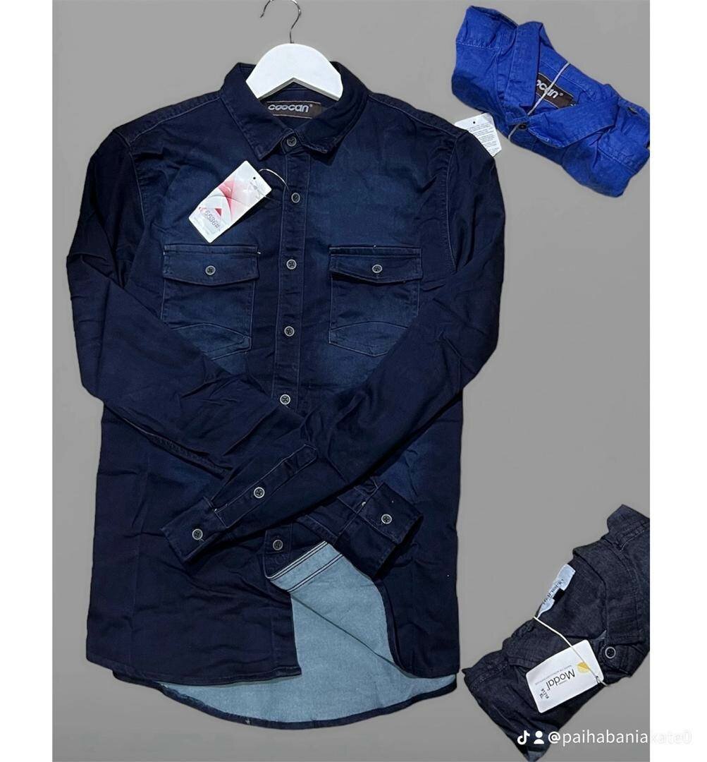 Chemise en jean décontractée