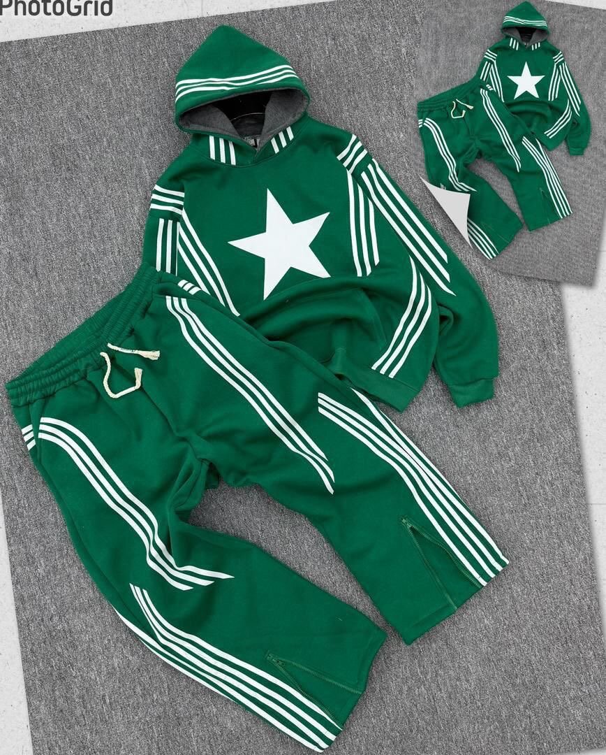 Ensemble de survêtement vert étoile