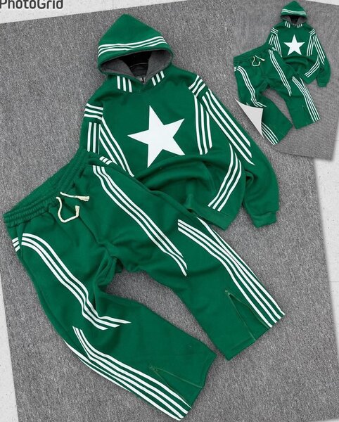 Ensemble de survêtement vert étoile