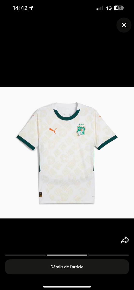 Maillot de football Côte d’Ivoire