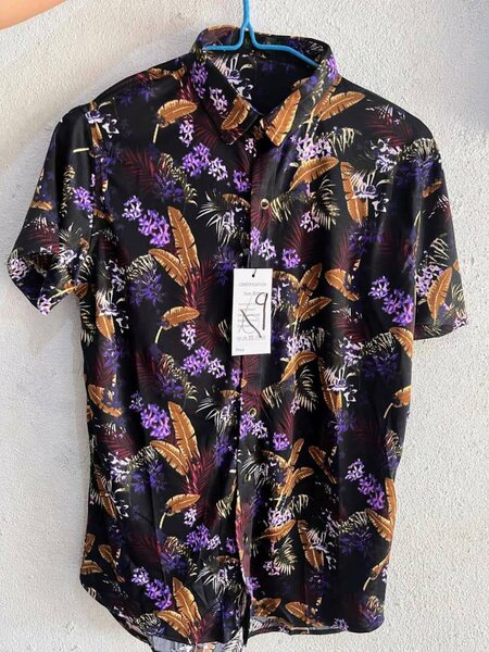 Chemise homme motif vibrant