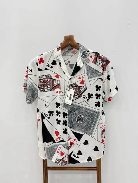 Chemise imprimée casual homme
